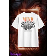 Unisex Oversize - Mind Control Baskılı T-Shirt