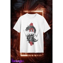 Unisex Oversize - Dragon Slayer Baskılı T-Shirt