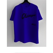 Shoprise Erkek Oversize Desenli %100 Pamuk Bisiklet Yaka Kısa Kollu T-Shirt Bulss