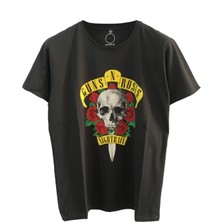 Unisex Guns N Roses Rock Müzik Baskılı Tshirt