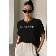 Unisex Baskılı Oversize T-Shirt