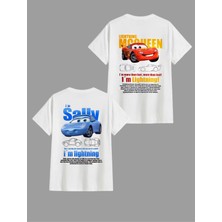 Arabalar Mcquenn & Sally Baskılı T-Shirt