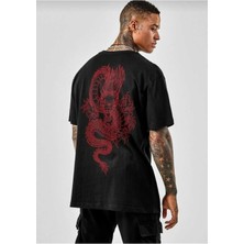 Ejderha Baskılı Oversize Unisex T-Shirt