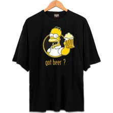 Zokawear - Unisex Oversize Got Beer ? Homer Simpson T-Shirt