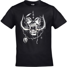 Unisex Siyah Motörhead England Baskılı Tshirt