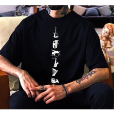 Oversize Unisex Enstrüman Müzik / Müzisyen Tshirt