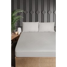 Merya Ç.k Pamuk Saten Çarşaf Seti 180 cm Taş