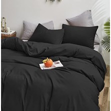 Siyah | Çift Kişilik Nevresim Takımı | Ranforce Kumaş | %90 Pamuk | BLACK SERİES