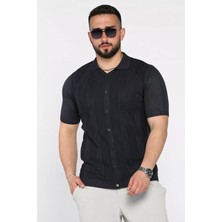 Mishar İtalia Erkek Desenli Kısa Kol Triko Gömlek P-00017164