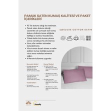 Merya Pamuk Saten Yastık Klıfı 50X70 Indigo