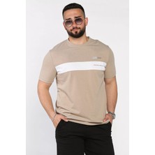 Mishar İtalia Erkek Bisiklet Yaka Baskılı Tişört P-00015953