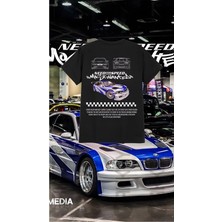 Need For Speed Most Wanted Nissan Skyline R34 Gt-R Baskılı Oversize T-Shirt
