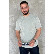 Mishar İtalia Bisiklet Yaka Çizgili Erkek Tişört P-00015833