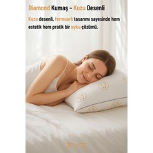 Diamond Desenli Antialerjik Yıkanabilir Nano Jel Yastık – 1000 gr (50X70 Cm)