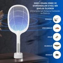 Polhammobile Polham 3000W Şarjlı Uv Işıklı Elektrikli Sivrisinek Kovucu Öldürücü Masaüstü El Tutmalı Sinek Kovucu