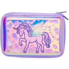 Smiggle Fun Fair Hardtop Kalem Kutusu Lila Unicorn Temalı Şık Görünüm ile Eğlenceli Tasarım