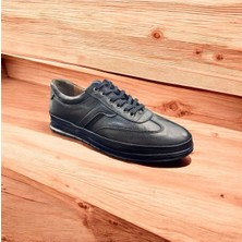 Siyah Günlük Rahat Yürüyüş Sneaker Battal Boy Hafif Spor Ayakkabı