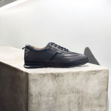 Siyah Günlük Rahat Yürüyüş Sneaker Battal Boy Hafif Spor Ayakkabı