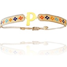 Tabitela Altın Bileklik Model 3 Harf P   G3B718 0.5 gr