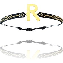 Tabitela Altın Bileklik Model 7 Harf R   G7B732 0.5 gr