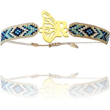 Tabitela Altın Bileklik Model 4 Harf R   G4B361 0.5 gr