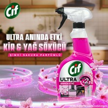 Cif Ultra Sprey Sakura Parfümlü Kir ve Yağ Sökücü 1025 ml