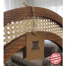 Simena Boy Aynası - HAZERAN AYNA - RATTAN AHŞAP AYNA