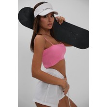 Ince Askılı Crop Top