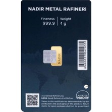 Nadir Gold 1 gr 24 Ayar 999.9 Milyem Nadirgold Gram Altın