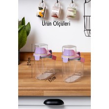 Contalı Sızdırmaz Erzak Saklama Kabı / 1100 ml / Pembe - Tekli