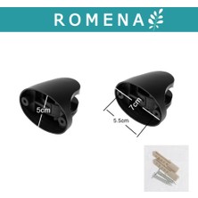 Romena Siyah Ekonomik Mafsal - Hareketli El Duşu Askı Aparatı R5012-S