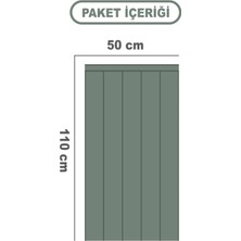 Dekoratif Ince Çizgili Duvar Panel Folyosu - Kendinden Yapışkanlı - Duvar Panel Sticker
