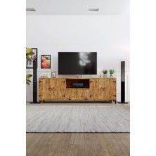Menekşe Tv Ünitesi – %100 Gerçek Ağaç