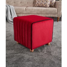 Favora Mona Puf - Kırmızı