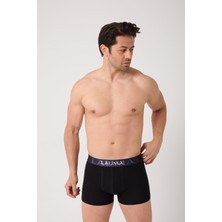Lauma Erkek Boxer 6’lı Paket Siyah&beyaz Esnek Bel Bantlı Black & White Edition