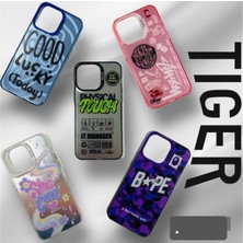 Apple iphone 14 Holocase Yeni Model Baskılı Sert Plastik Sararmaz Darbe Emici Kamera Korumalı