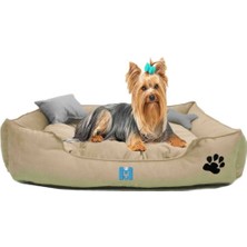 Ultrasoft Orta Irk Yıkanabilir Evcil Canlı Yatağı Silikonlu Elyaf Dolgulu Mukavemetli Kumaş