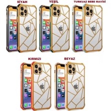 iphone 12 Pro Uyumlu Elektro Lazer - Süper Darbe Emici - Kamera Korumalı Lüks Lazer Kılıf Arka Kapak