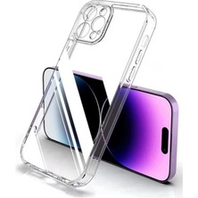 iphone 14 Pro Max Uyumlu Kılıf Şeffaf Yumuşak Silikon Kamera Korumalı Yüksek Kalite