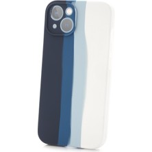 iphone 13 Uyumlu Kılıf Gökkuşağı Rainbow Lansman Silikon-Leke Tutmayan Yüzey-Tam Koruma