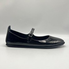 Ametist Exclusive Beylis Siyah Deri Babet