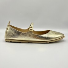 Ametist Exclusive Beylis Gold Deri Babet – Hafif, Esnek, Bilekten Bağlamalı