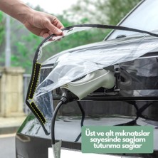 Glanz Elektrikli Araç Şarj Soketi Yağmur Koruma Brandası, Ev Şarj Soket Koruyucu 55 - 45 cm