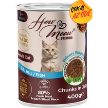 How Meow Parça Balıklı Yetişkin Kedi Konservesi 400 G 1 Adet