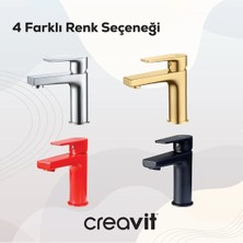 Creavit Sr1500 Sharp Lavabo Bataryası Krom