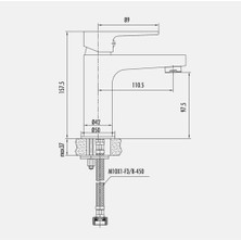 Creavit Sr1500 Sharp Lavabo Bataryası Krom