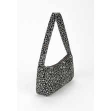 Pamela Basic Antrasit Leopar Baget Çanta