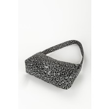 Pamela Basic Antrasit Leopar Baget Çanta