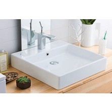Creavit NX255 Next 50X50 cm Setüstü Düz Kare Lavabo