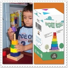 Ahşap Oyuncak 7'li Kavram Seti Montessori Eğitici Yapboz Geometrik Şekiller Parça Bütün Materyalleri
